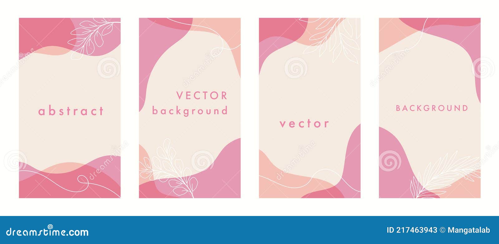 set of abstract fluid graphic background. modern geometric liquid  template.  